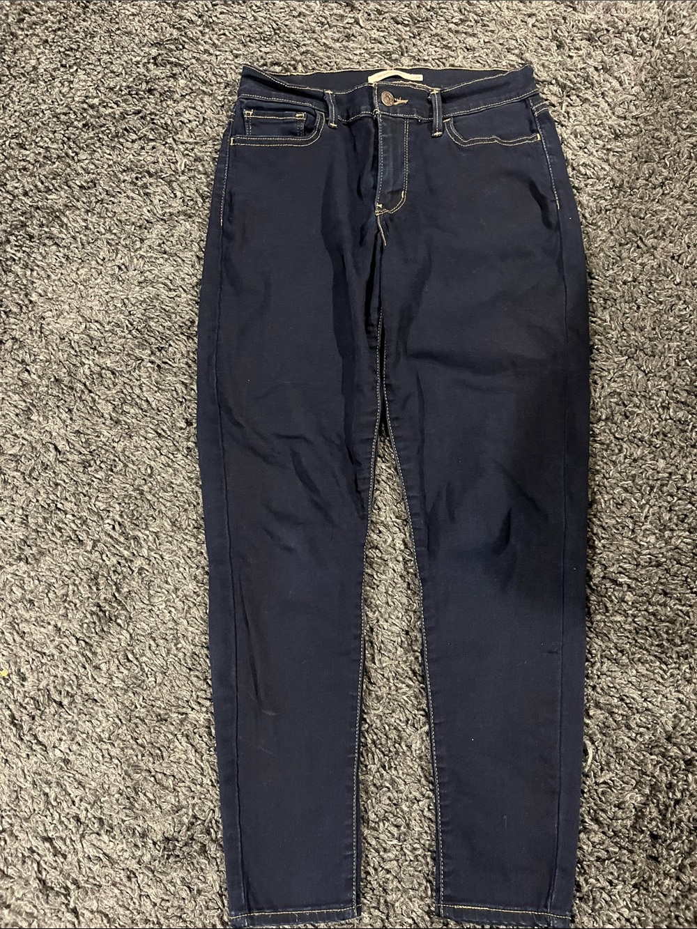 Levi's 710 Super Skinny Dark Navy Jeans Size 29 Short